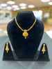 Party Wear Gold Necklace With Earrings