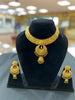 Wedding Wear Gold Necklace With Earrings