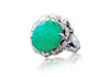 Emerald Design Diamond Ring