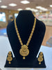 Stylish Golden Long Necklace Set