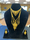 Gold Double Piece Necklace Set