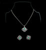 Emerald Love Knot Diamond Set