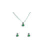 Designer Emerald Diamond Set