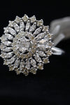 Petite Floral Diamond Ring