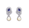 Antique Sapphire Diamond Earrings