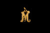 M Alphabet Gold Locket