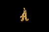Stunning A Alphabet Gold Locket